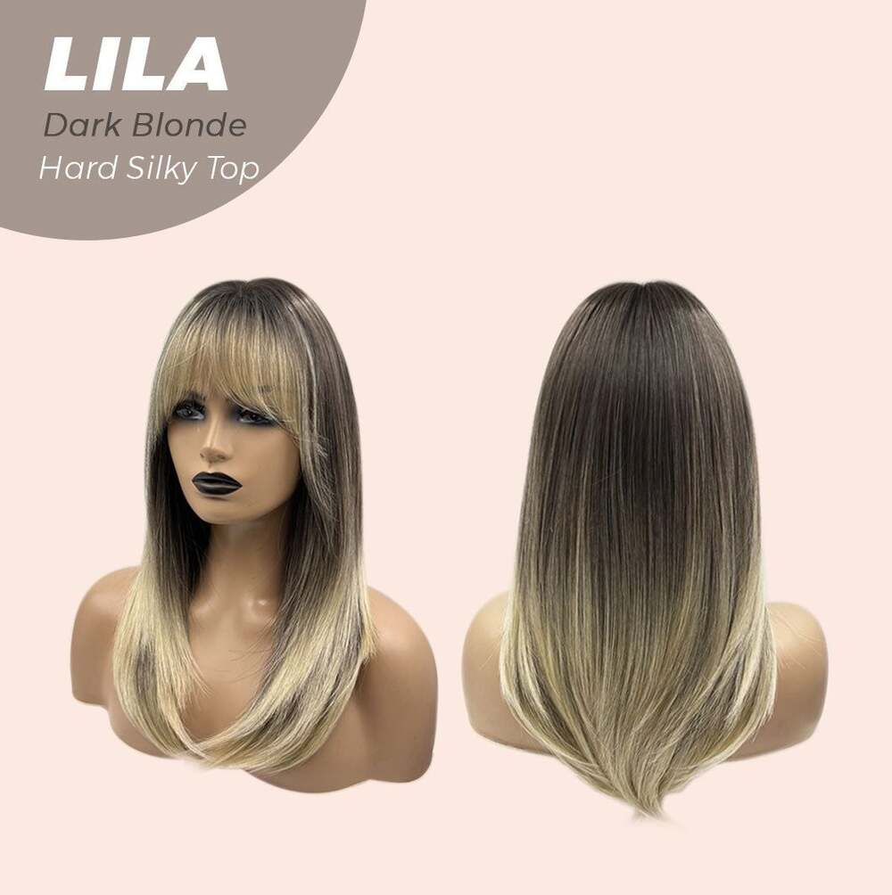 JB Extension Lila 20" Hard Silky Top Dark Blonde Wig NWT